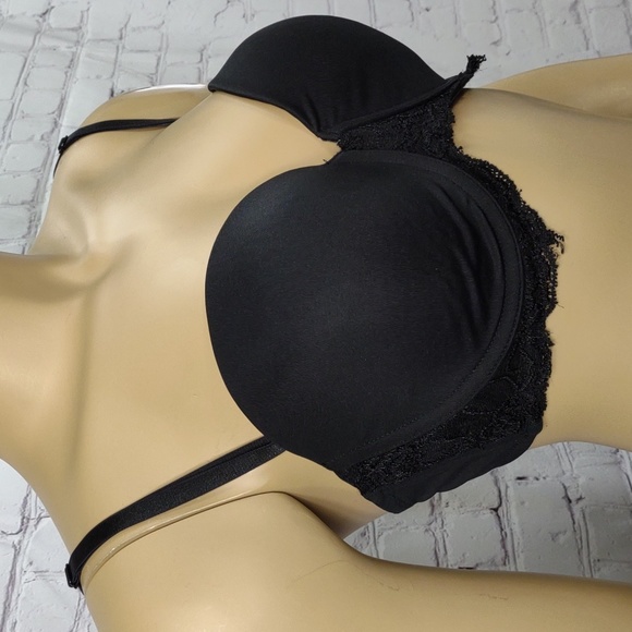 Women's Pink K size 36C Black convertible Bra - Picture 3 of 14